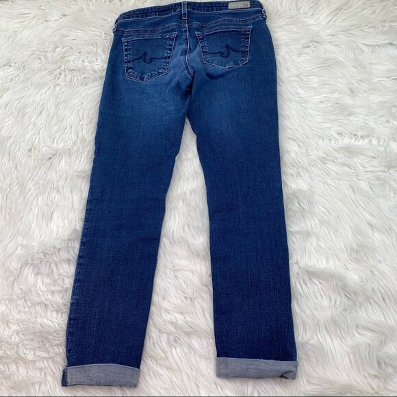 AG The Stilt Roll-Up Cigarette Jeans Blue Size 27 - Picture 10 of 11